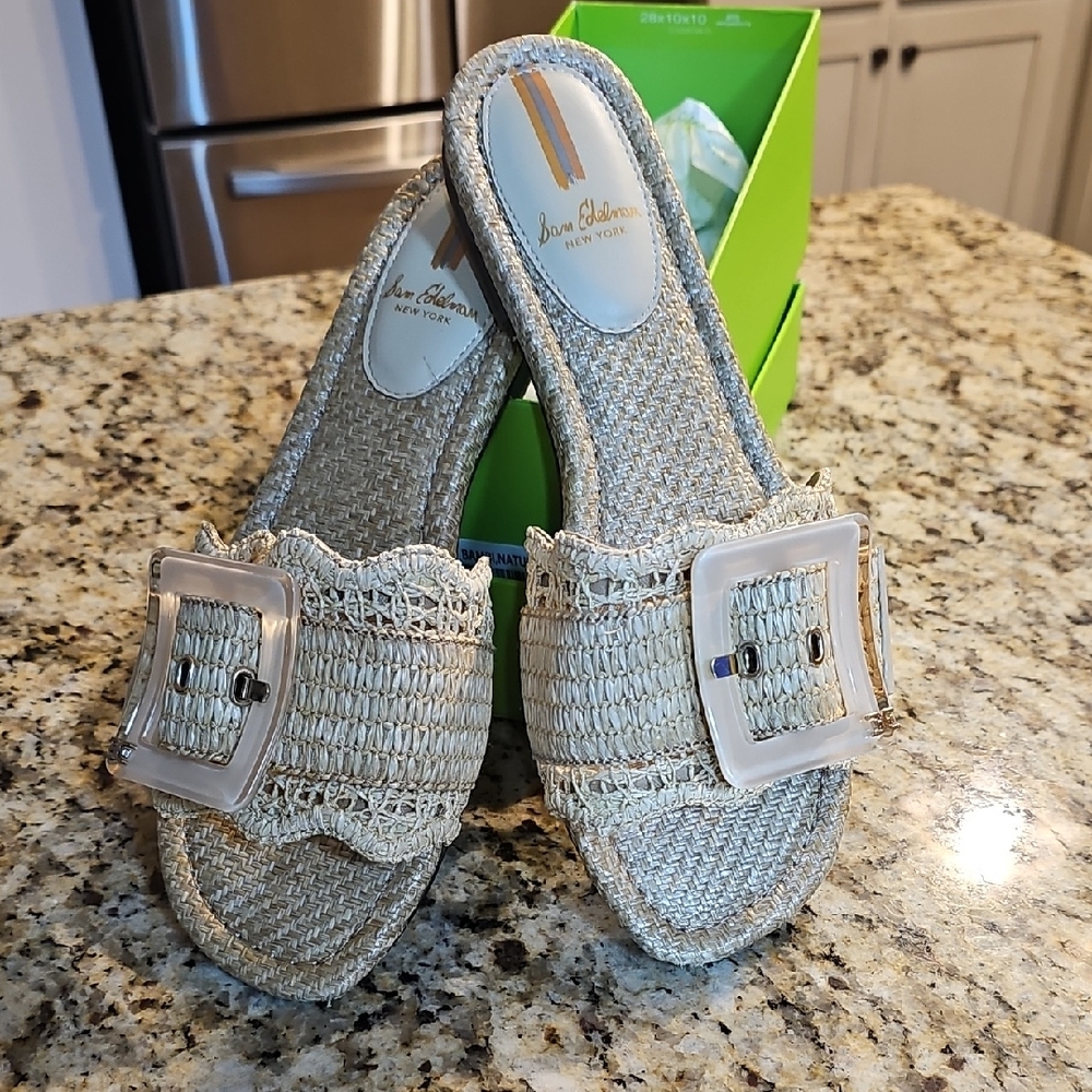 Sam Edelman Women's Tan Slide Sandals